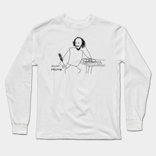 Good old William finishing a book Long Sleeve T-Shirt